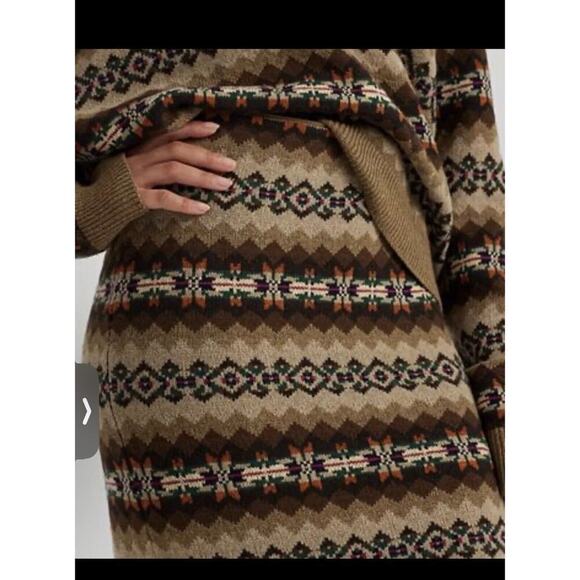 NWT Ralph Lauren Women’s Fair Isle Wool Blend Knit Pencil Skirt Size Small $245 - Picture 2 of 11